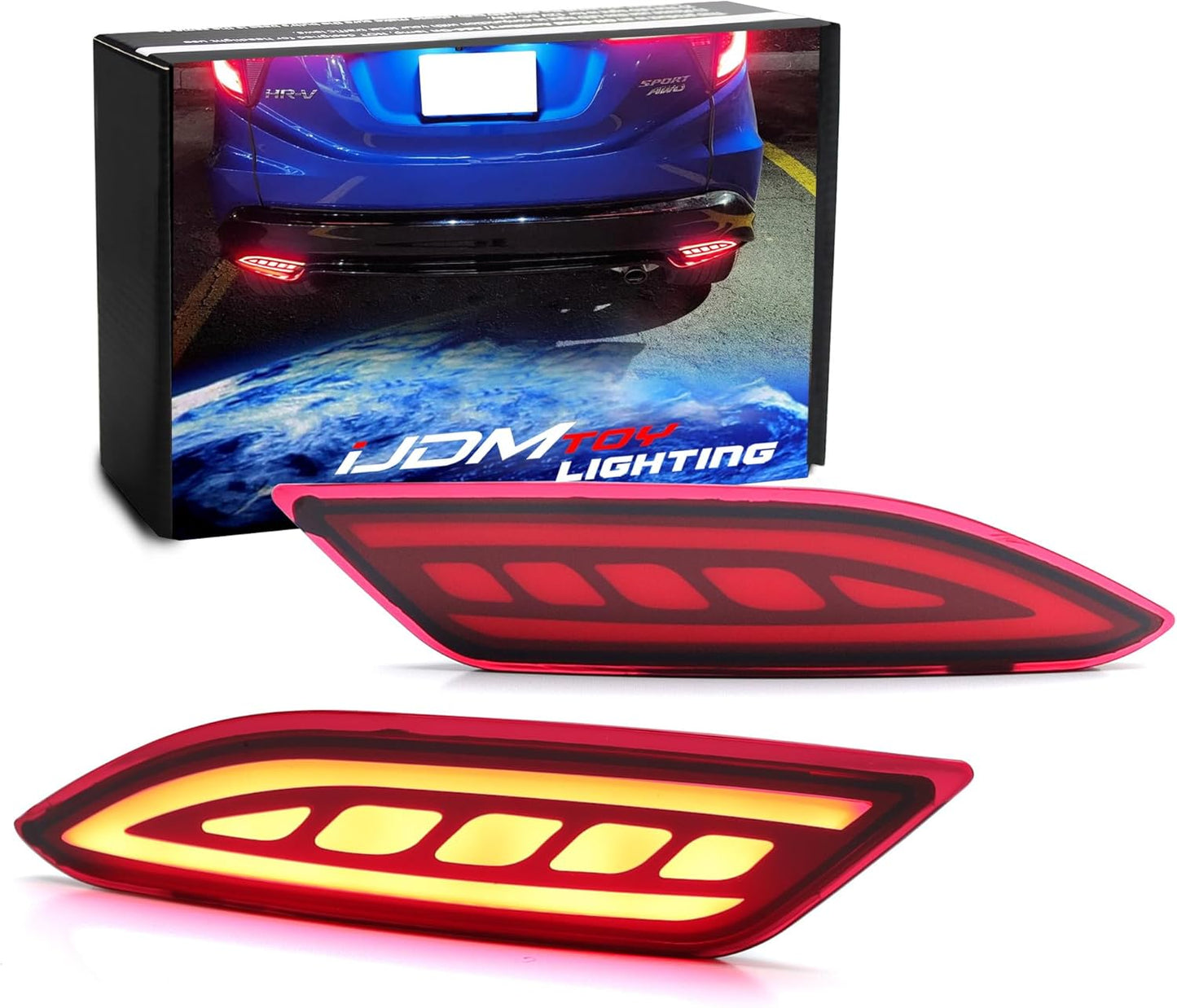 LED Rear Bumper Reflector Lights – Compatible with JDM Honda Vezel 2016–2022