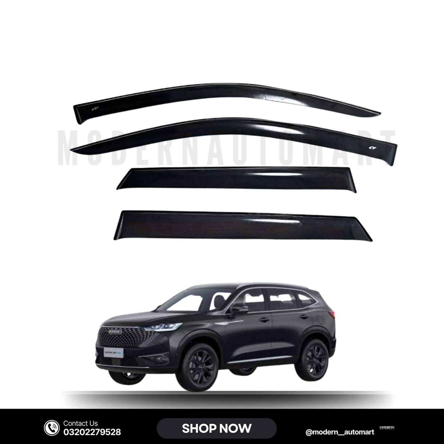 Haval H6 & Haval Jolion High Quality TXR Sun Visors – 4 Piece Set