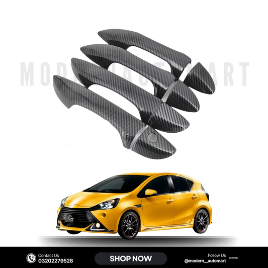 Toyota Aqua 2012–2021 Carbon Fiber Door Handle Covers