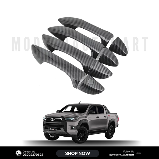 Toyota Hilux Revo Carbon Fiber Door Handle Covers