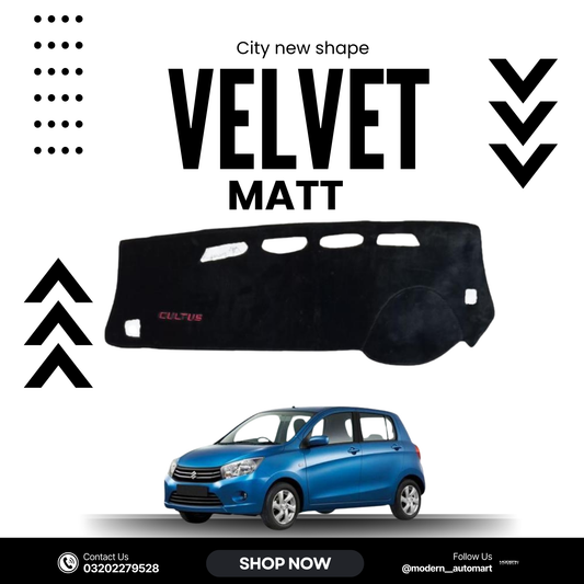 Suzuki Cultus New Shape 2019–2025 High Quality Velvet Dashboard Mat