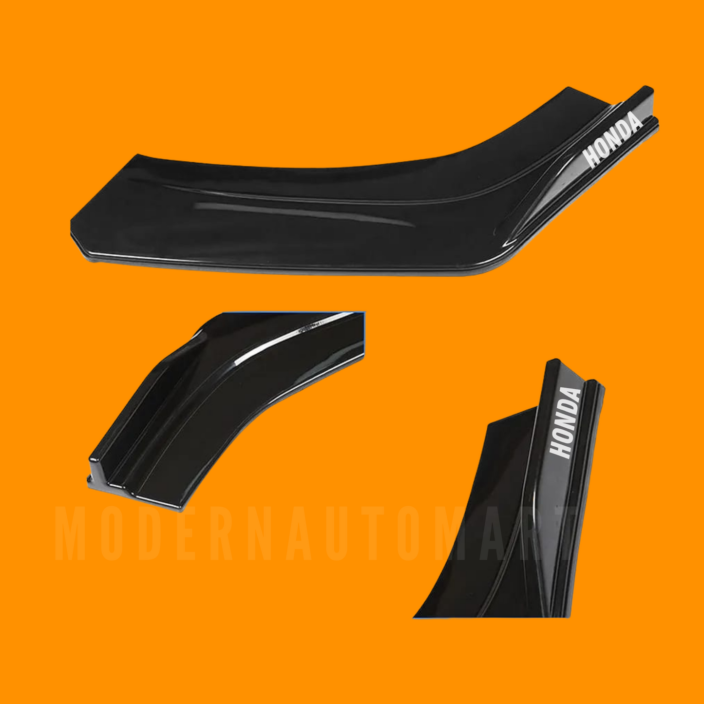 Universal Batman Style Front Bumper Splitter – 4pcs Set