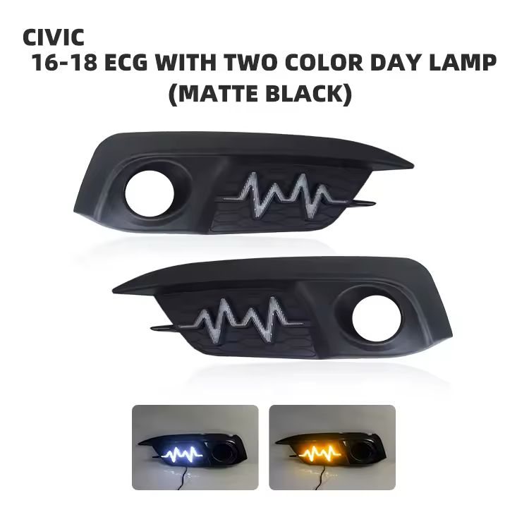 Heartbeat Style Fog Lamp Cover | Fits Honda Civic 2017–2021