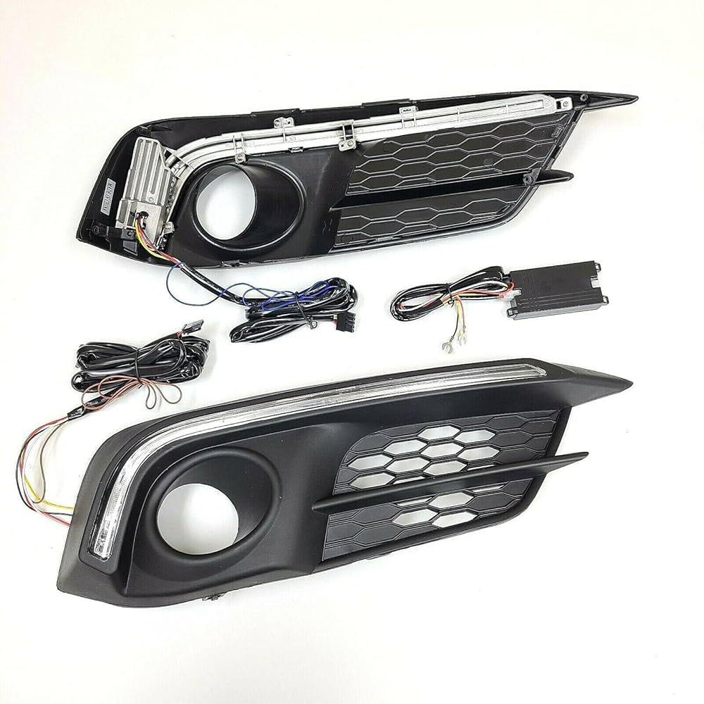 Straight Strip LED Fog Lamp Covers – Honda Civic 2017–2021
