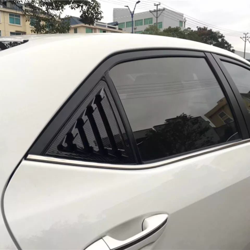 Toyota Corolla 2015-2022 Side Window Louver Shutter Covers – Black