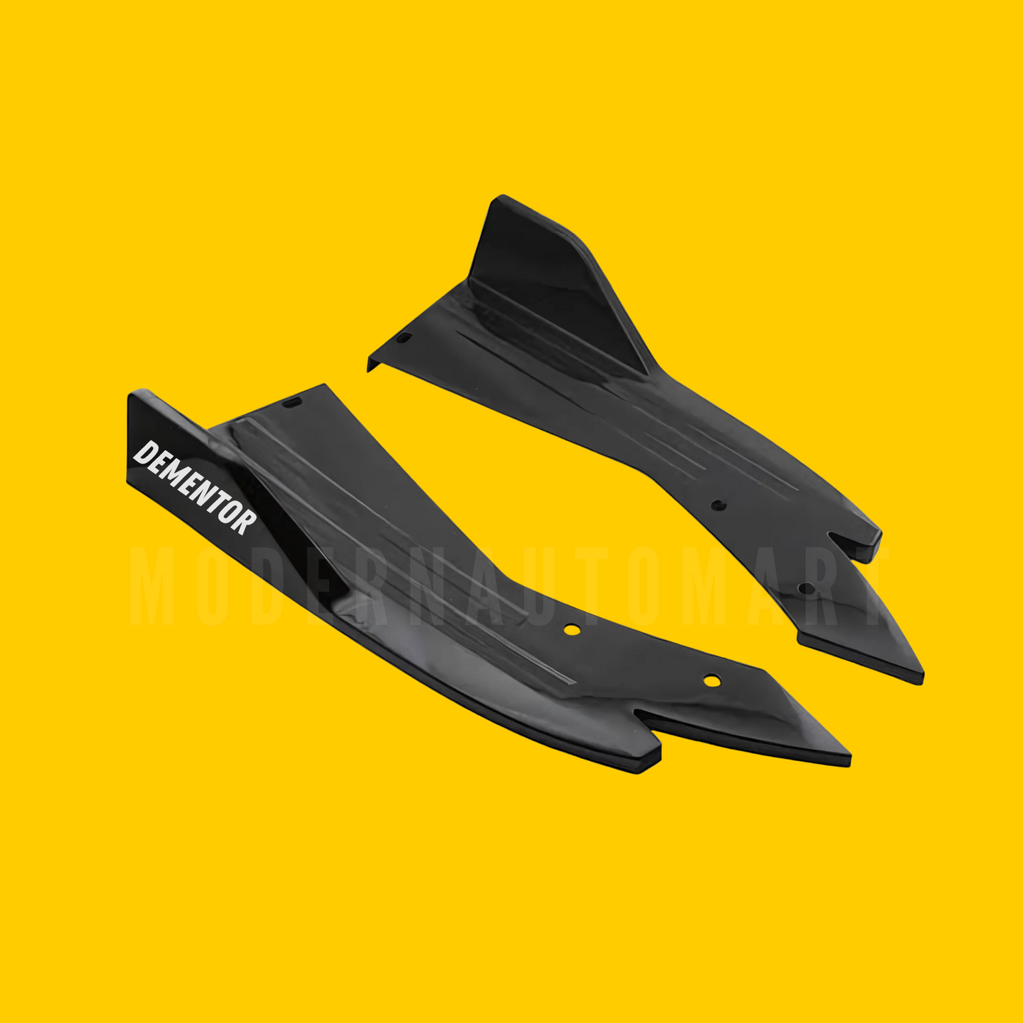 Car Rear Bumper Splitter Cut Style -Universal Abs Plastic