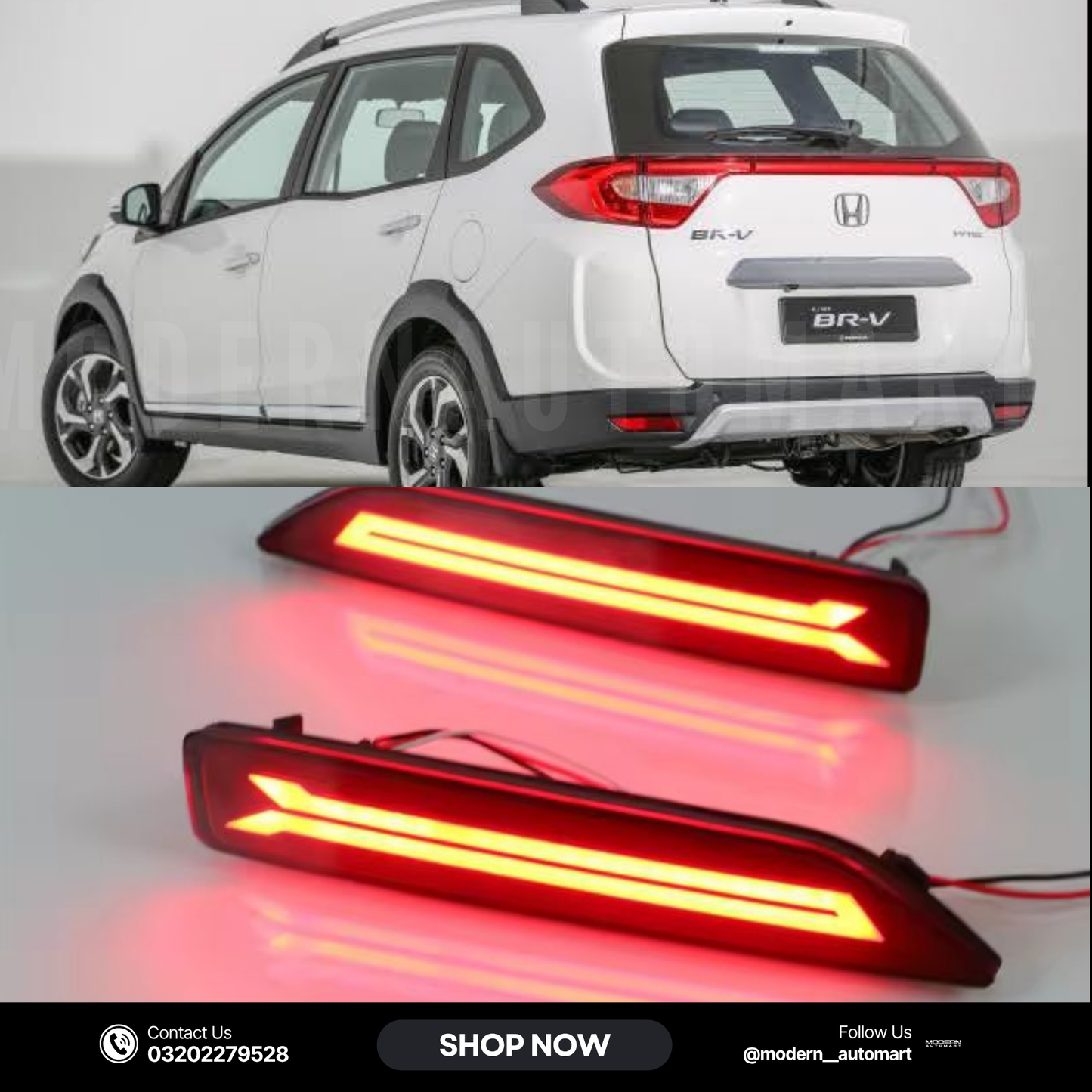 Rear Reflector Fog Lamp / Brake Light – Honda BR-V 2015–2018