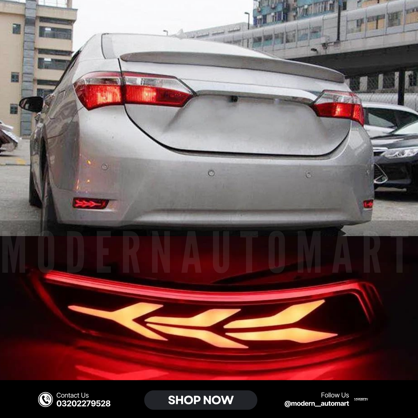 Rear Bumper Reflectors – Toyota Corolla / Altis 2014–2018