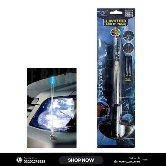 LED Bumper Corner Pole Blue Light with Adjustable Length