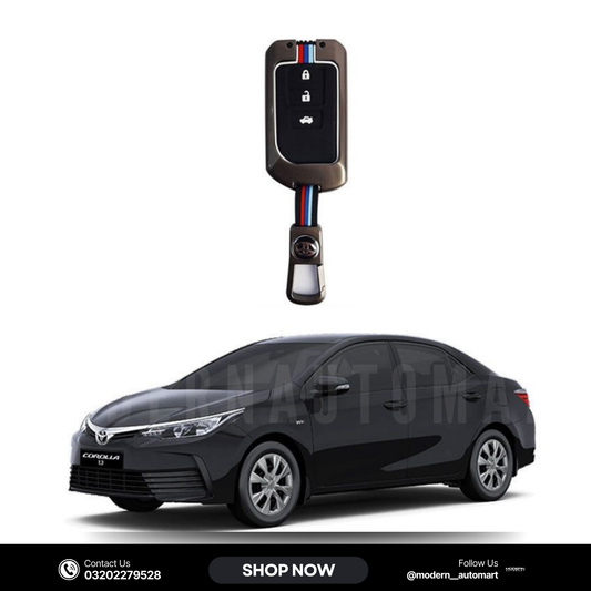 Toyota Corolla 2018–2023 Key Cover with Metal Shell