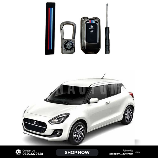 Suzuki Swift 2022–2023 Key Cover with Metal Shell