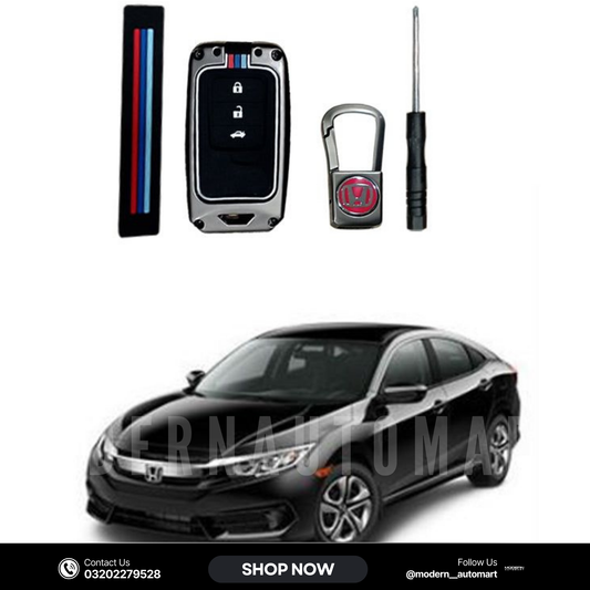 Honda Civic 2016–2021 Key Cover with Metal Shell