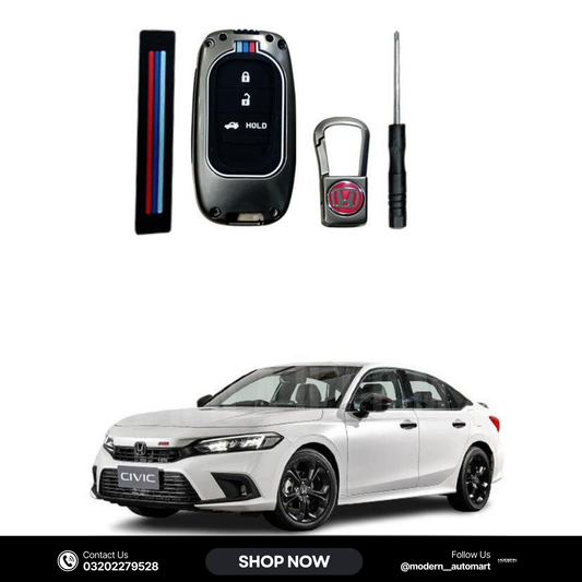 Honda Civic 2022–2023 Key Cover with Metal Shell