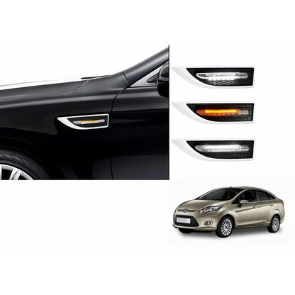 Universal LED Side Fender Light – 3-in-1 Function (White) | Fits All Cars