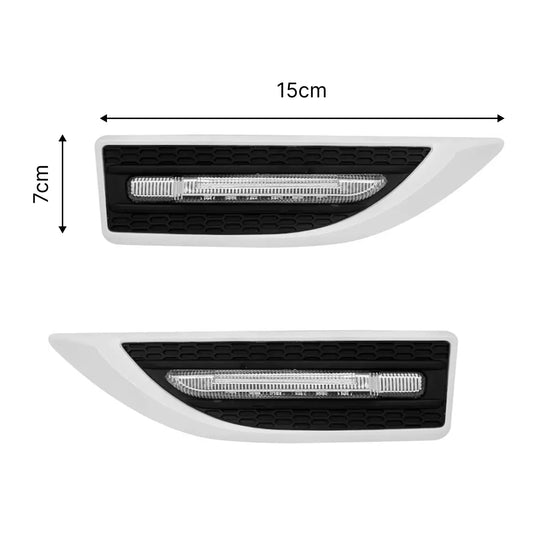 Universal LED Side Fender Light – 3-in-1 Function (White) | Fits All Cars