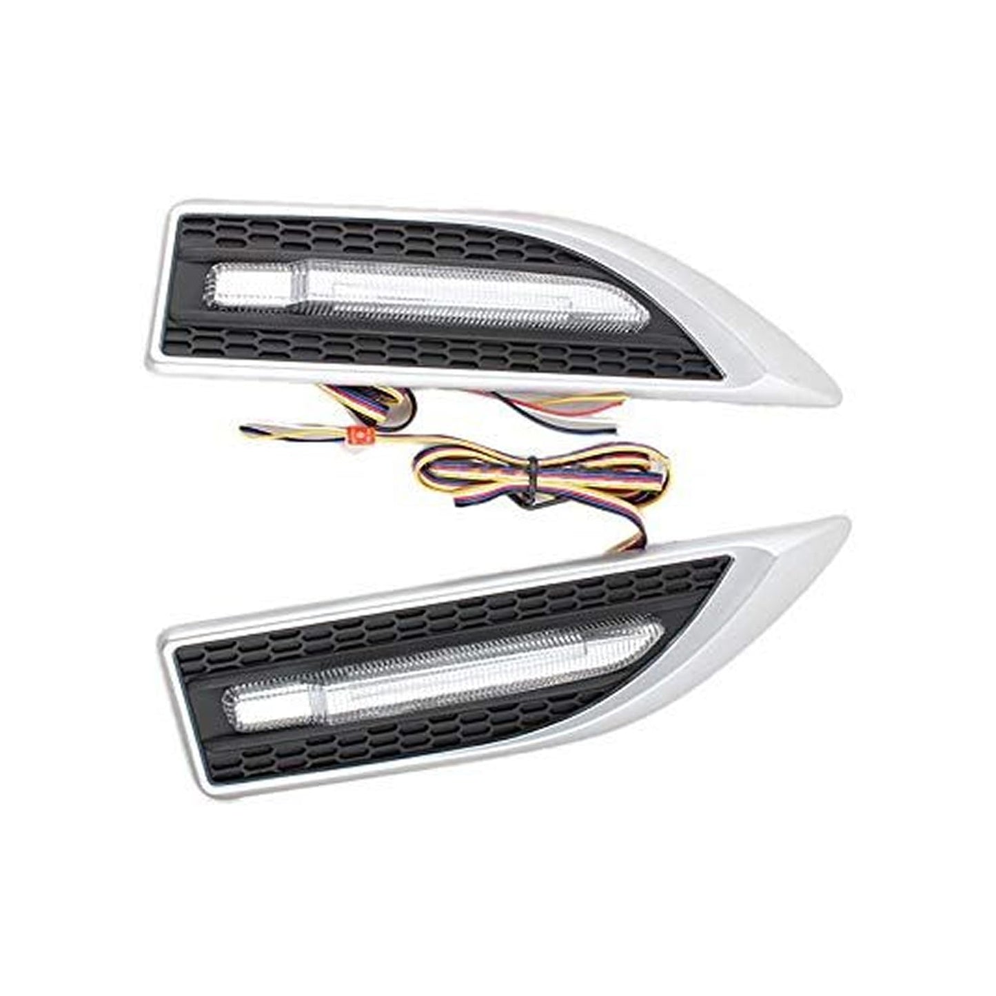 Universal LED Side Fender Light – 3-in-1 Function (White) | Fits All Cars