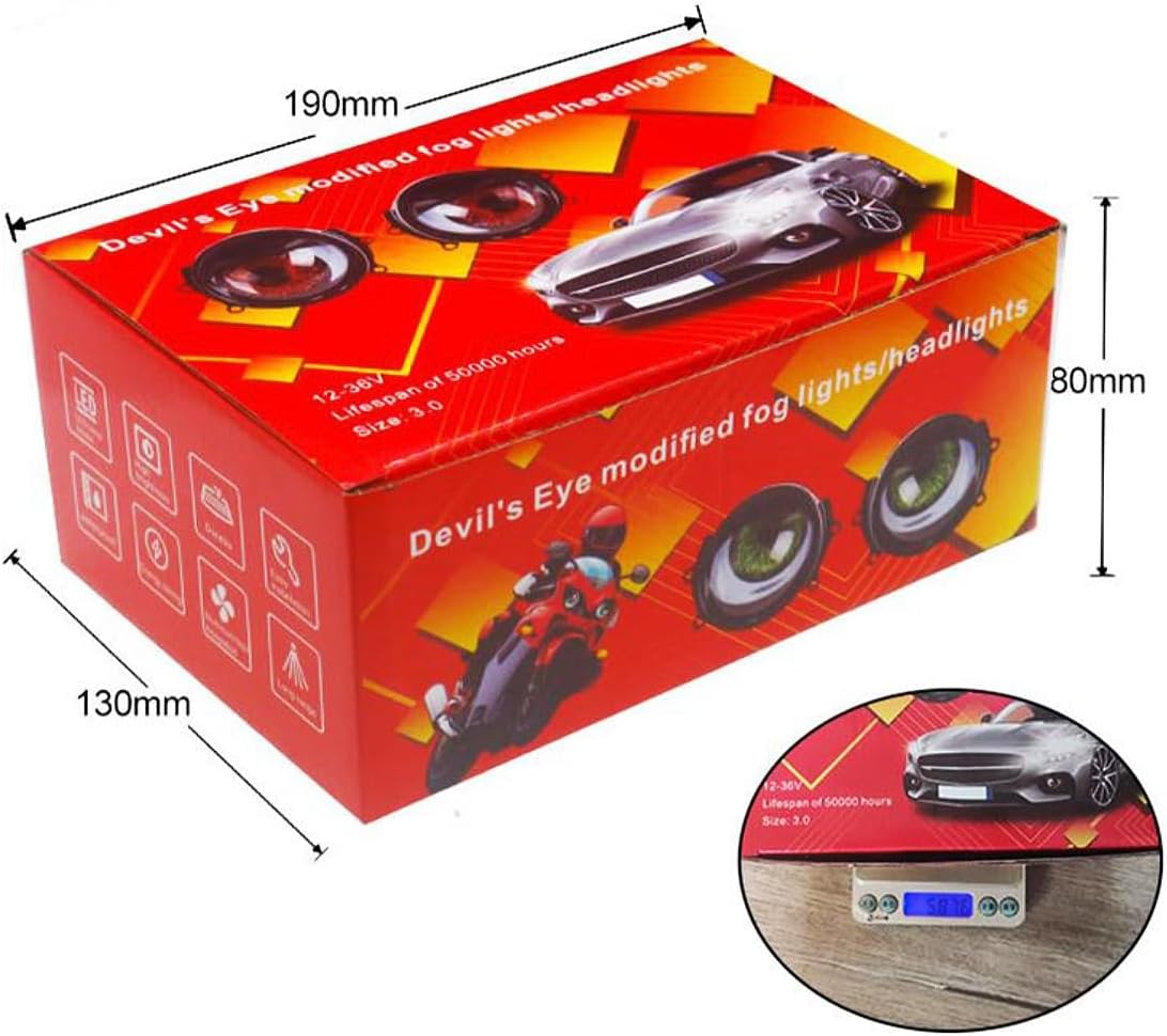 Devil Eyes 8 Different Pattern Dynamic Led Projector - Headlight - Fog Lamps