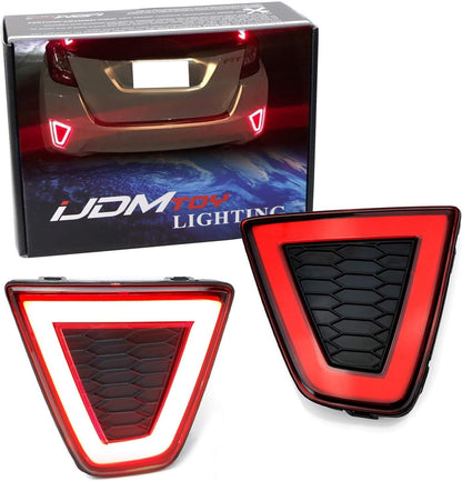 LED Rear Bumper Reflector Lamps | Fits Honda Fit 2015–2017