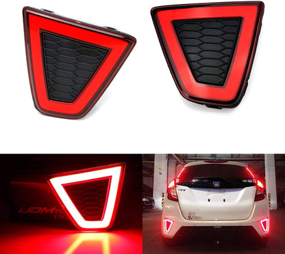 LED Rear Bumper Reflector Lamps | Fits Honda Fit 2015–2017