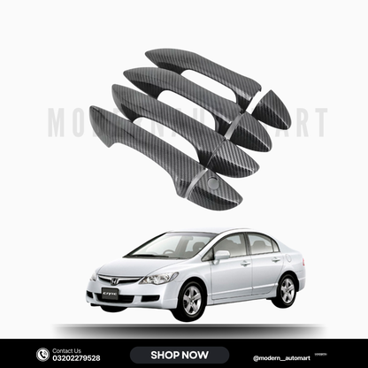 Honda Civic Reborn Carbon Fiber Door Handle Covers