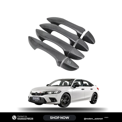 Honda Civic 11th Generation Carbon Fiber Door Handle Covers