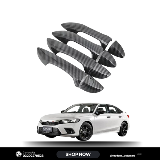 Honda Civic 11th Generation Carbon Fiber Door Handle Covers