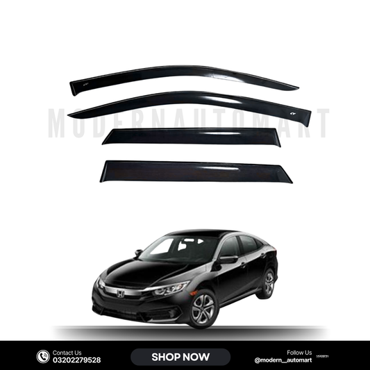 Honda Civic 2016–2021 High Quality TXR Sun Visors – 4 Piece Set