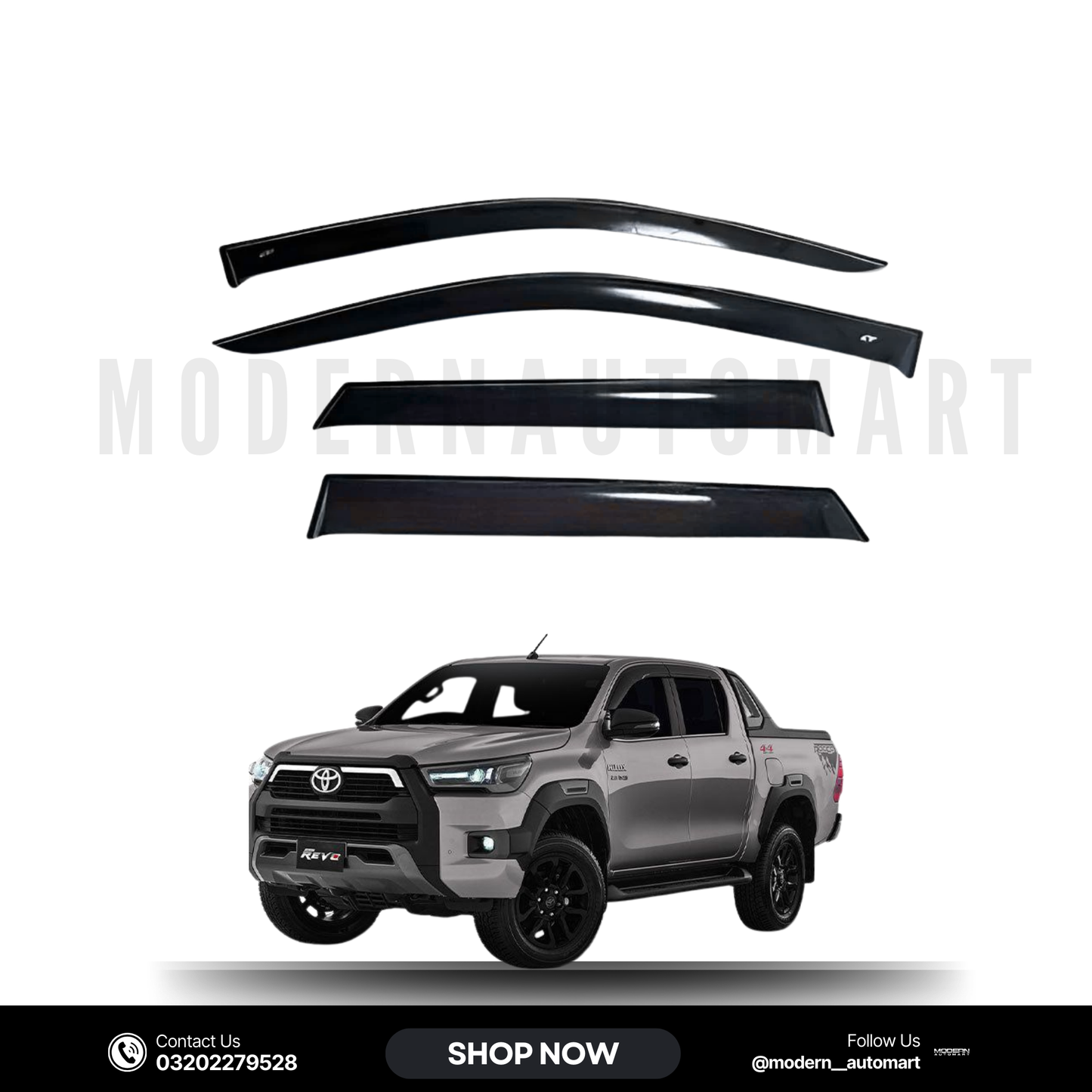 Toyota Revo High Quality TXR Sun Visors – 4 Piece Set