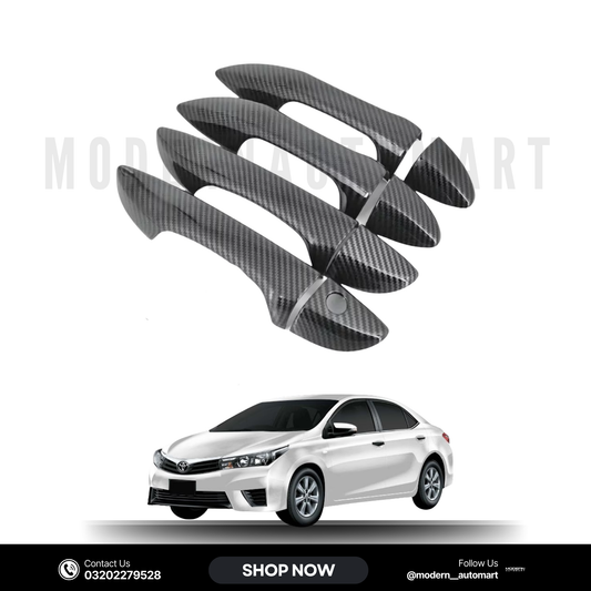 Toyota Corolla 2014–2016 Carbon Fiber Door Handle Covers