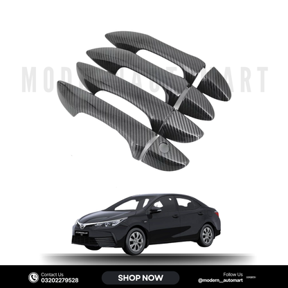 Toyota Corolla 2017–2020 Carbon Fiber Door Handle Covers