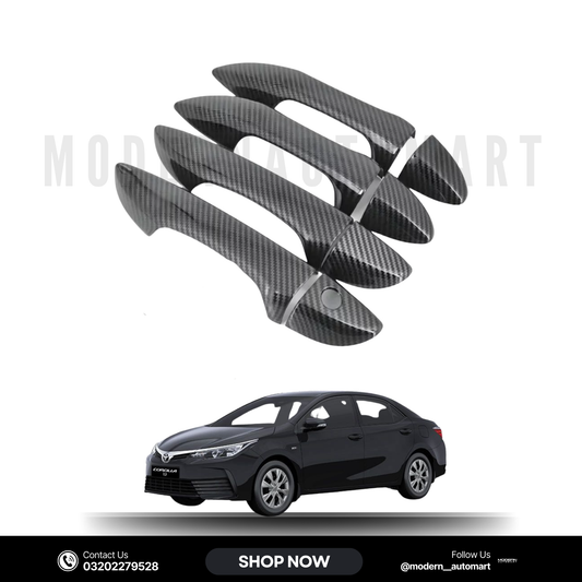 Toyota Corolla 2017–2020 Carbon Fiber Door Handle Covers