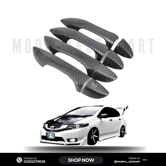 Honda City 2009–2019 Carbon Fiber Door Handle Covers