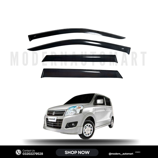 Suzuki Wagon R High Quality TXR Sun Visors with Chrome Lining – 4 Piece Set