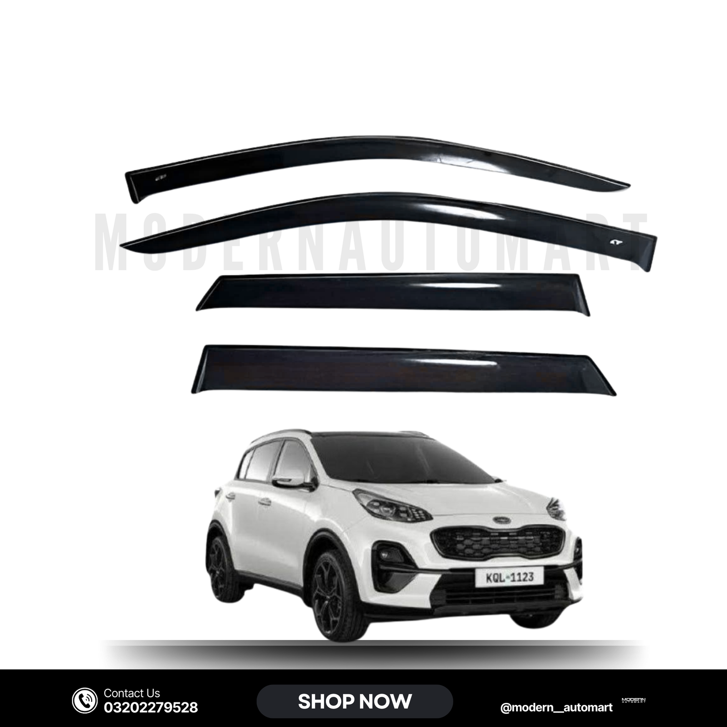 KIA Sportage High Quality TXR Sun Visors – 4 Piece Set