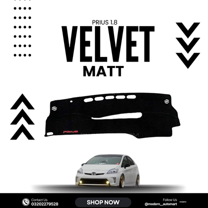 Toyota Prius 2011–2014 High Quality Velvet Dashboard Mat