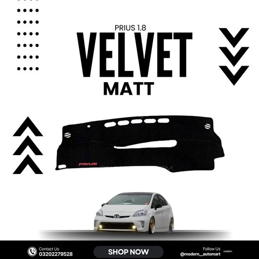 Toyota Prius 2011–2014 High Quality Velvet Dashboard Mat