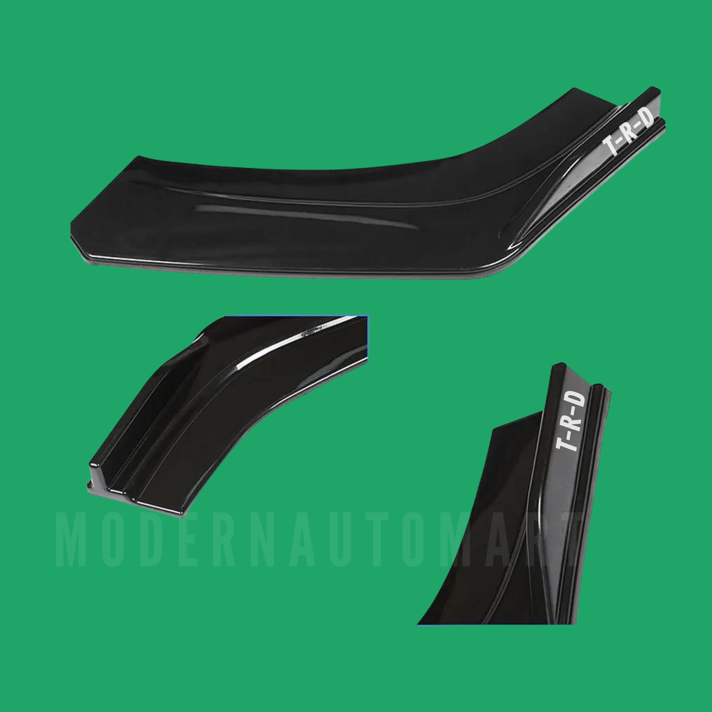 Car Front Bumper Splitter – Spike Special ABS Plastic (4pcs Set)
