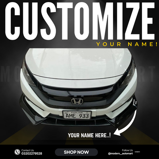Universal Batman Style Front Bumper Splitter – 4pcs Set
