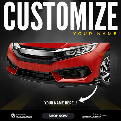 Universal Car Front Bumper Splitter 3 Piece – ABS Plastic