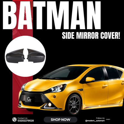 Toyota Aqua 2012-2021 Batman Style Carbon Fiber Side Mirror Cover