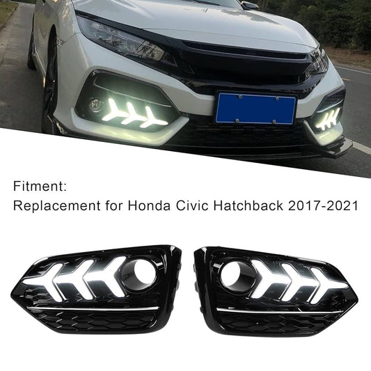 Arrow-Style LED Fog Light Covers – Honda Civic 2017–2020