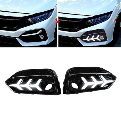 Arrow-Style LED Fog Light Covers – Honda Civic 2017–2020