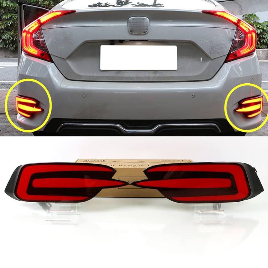 Lava-Style LED Rear Bumper Light – Honda Civic 2016–2021