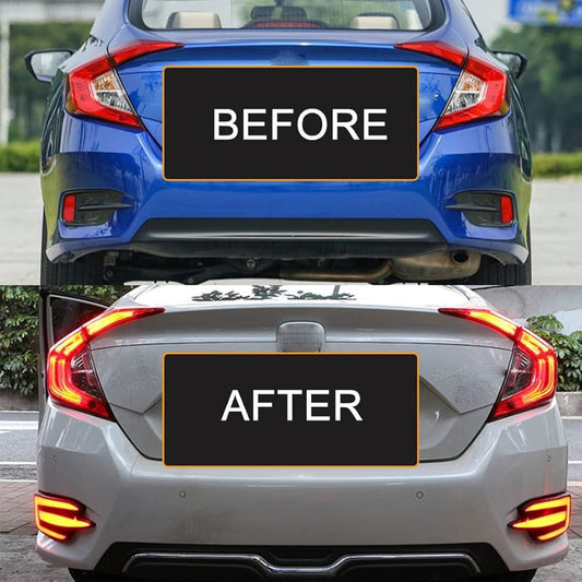 Lava-Style LED Rear Bumper Light – Honda Civic 2016–2021