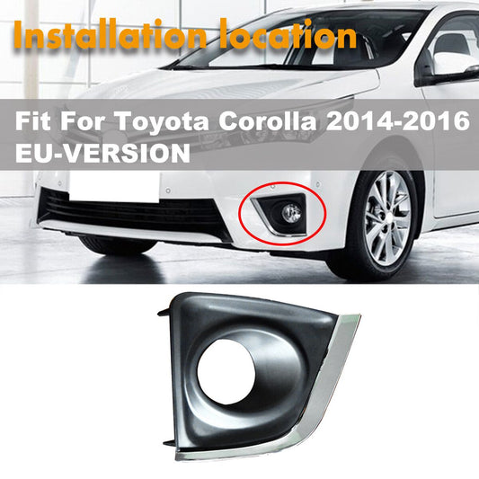 Chrome Fog Lamp Covers With Lamp – Toyota Corolla 2015–2016