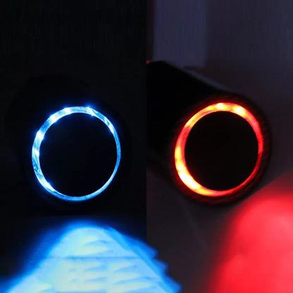 Carbon Fiber Car Exhaust Muffler Tip With LED Light-Universal Fit