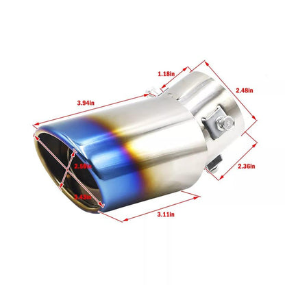 Car Modified Stainless Steel Exhaust Tip-Bent pipes