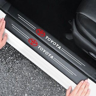 Carbon Fiber Car Door Threshold Anti-Scratch Sticker – 4Pcs Protective Strips