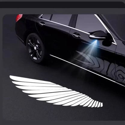 Universal Car Rearview Mirror Side LED Angel Wing Light Dynamic Projection Lamp (2 Pieces)