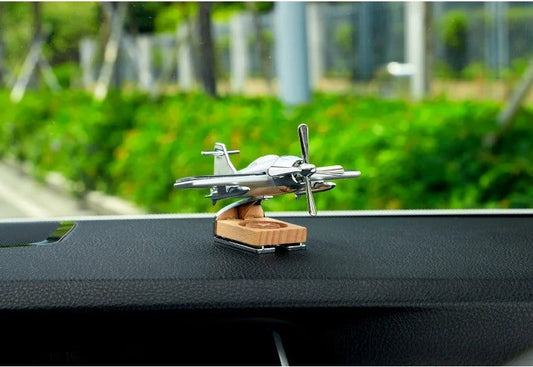 Stylish Solar Airplane Model Car Dashboard Air Freshener Perfume – Rotating Decoration